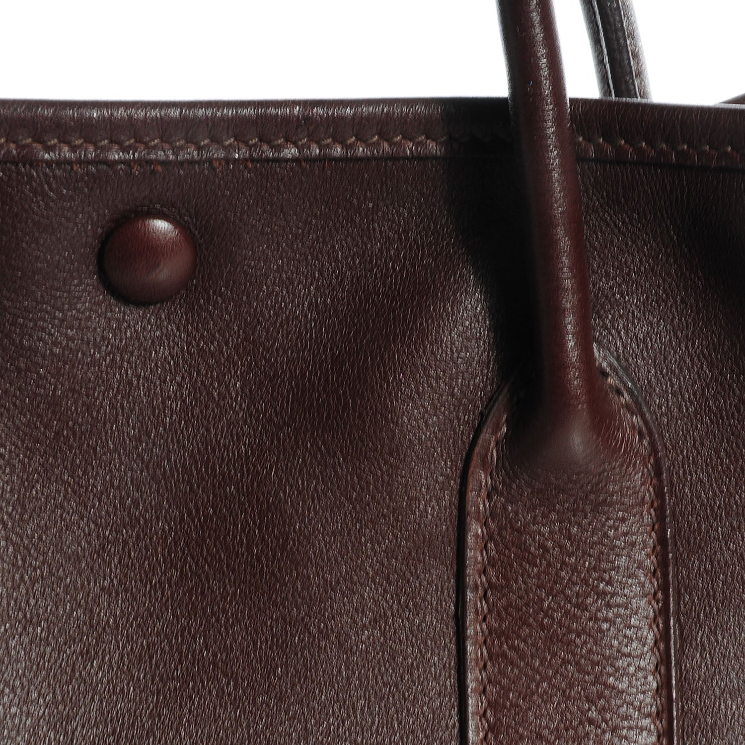 Hermes Swift Leather Bolduc Twilly Garden Party TPM Tote Chocolate 10 of 14