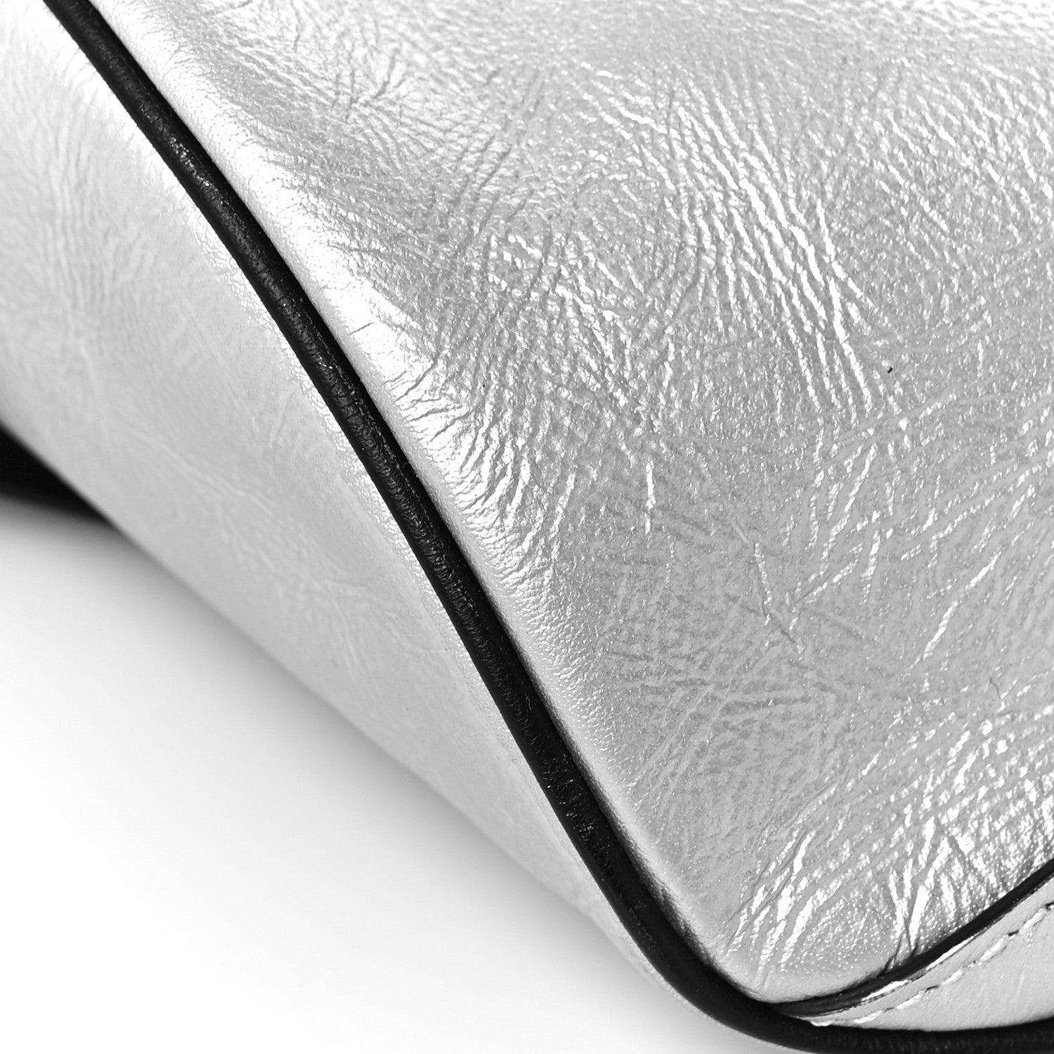 Valentino Garavani Metallic Calfskin VRing Belt Bag Silver 8 of 8