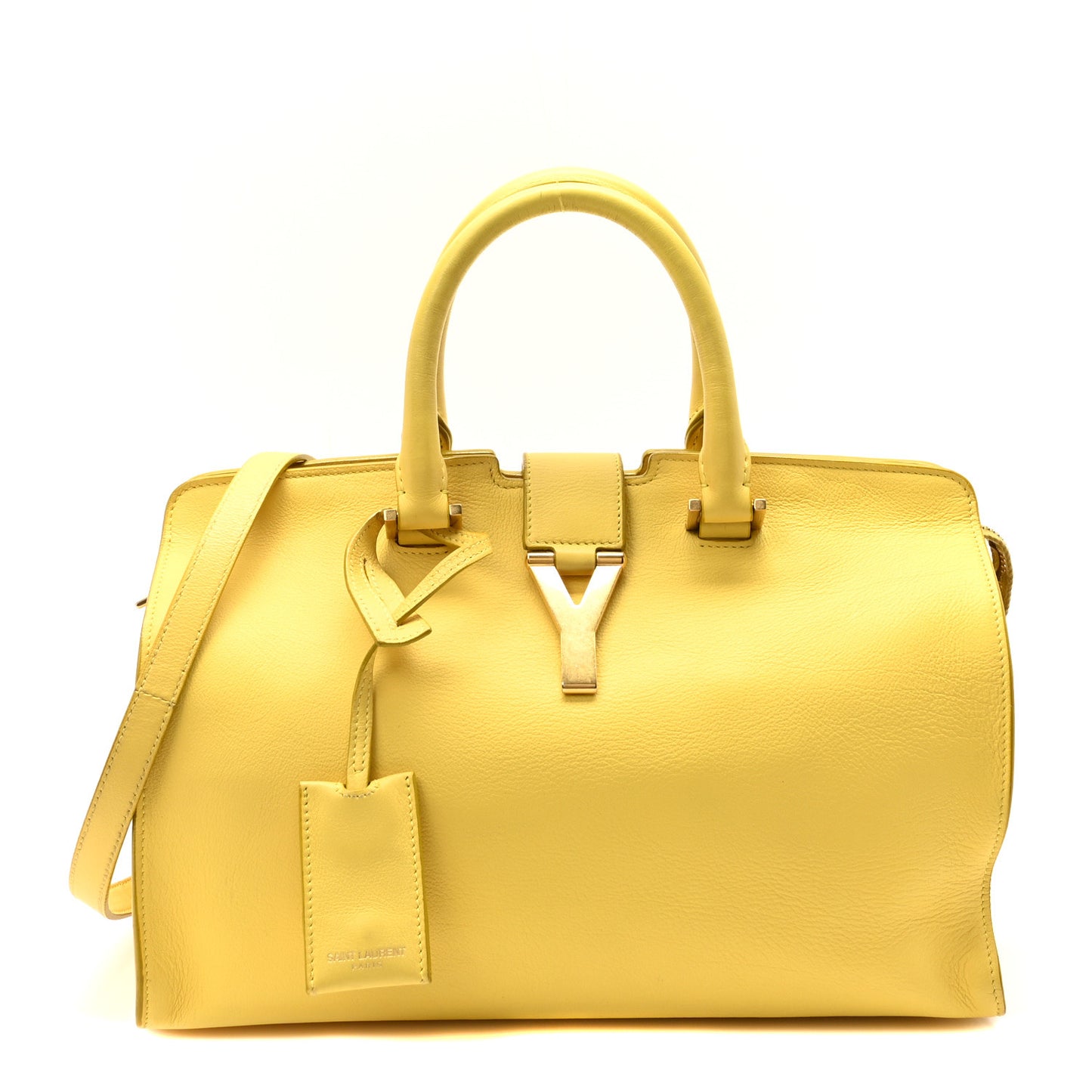 Calfskin Small Classic Y Cabas Yellow