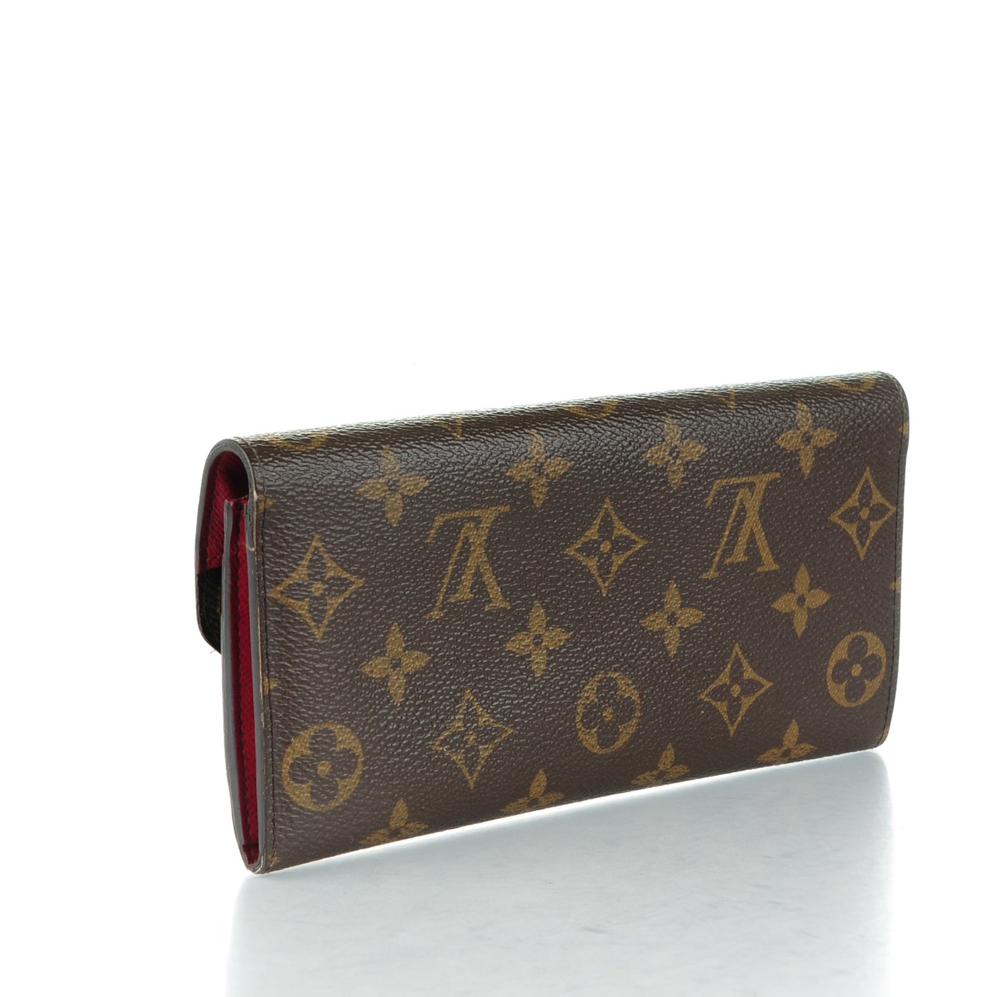 Monogram Emilie Wallet Red