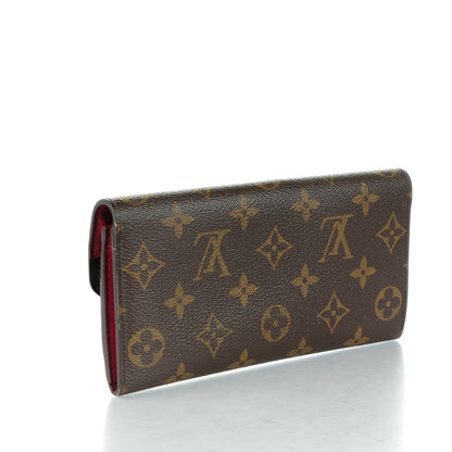 Louis Vuitton Monogram Emilie Wallet Red 3 of 8