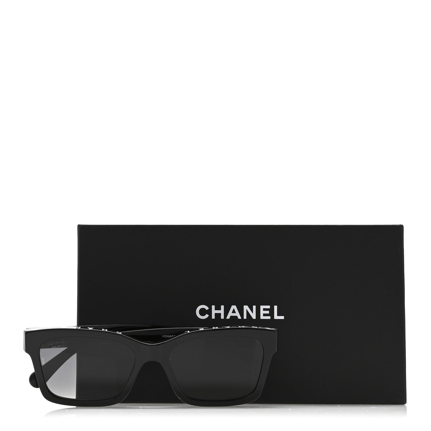 Chanel Acetate Square Sunglasses 5417 Black 7 of 7
