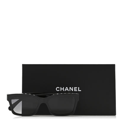 Chanel Acetate Square Sunglasses 5417 Black 7 of 7