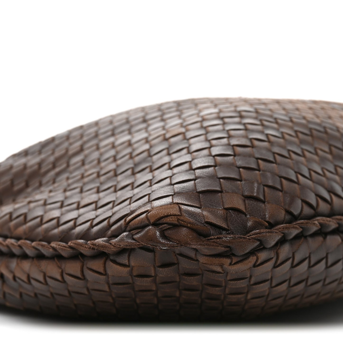 Nappa Intrecciato Large Veneta Hobo Ebano