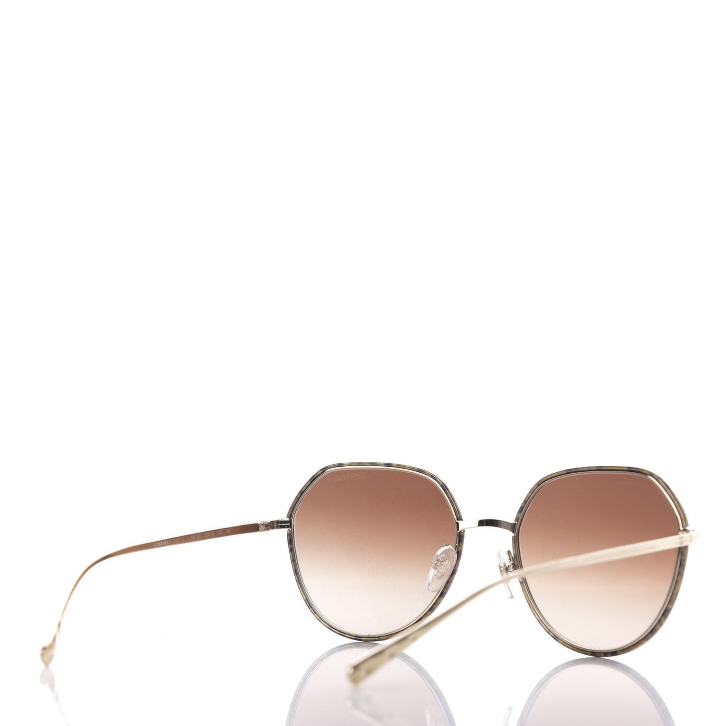 Round Sunglasses 4251-J Gold Brown