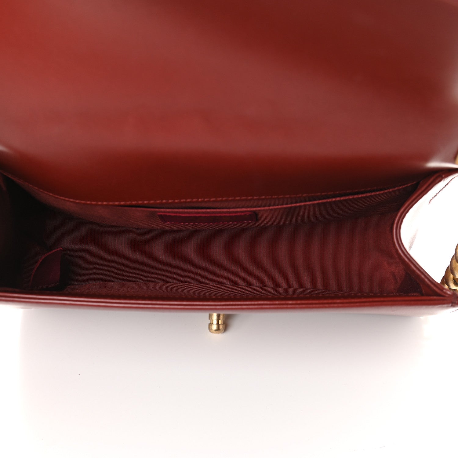 Chanel Lambskin Quilted Medium Boy Flap Dark Red 5 of 9