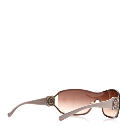 Chanel Swarovski Crystal Camellia CC Sunglasses 4164-B Purple 4 of 7