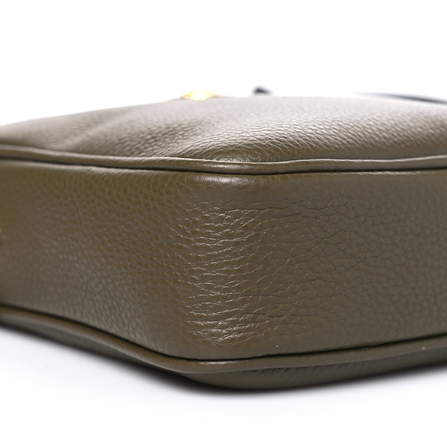 Grained Calfskin Small Medusa Messenger Bag Khaki