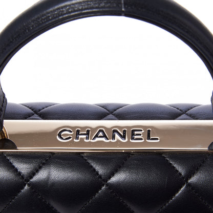 Chanel Lambskin Quilted Medium Trendy CC Flap Dual Handle Bag Black 6 of 10