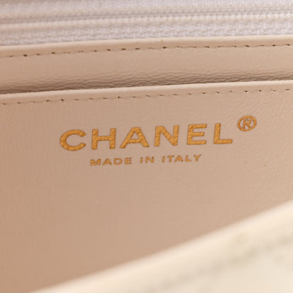 Chanel Patent Calfskin Quilted Mini Rectangular Flap White 6 of 11
