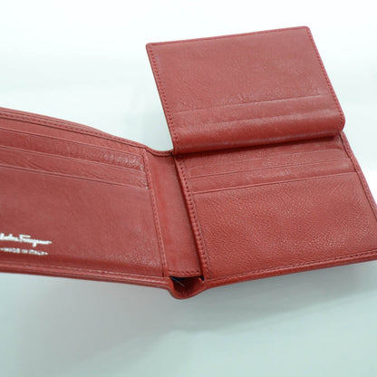 FASHIONPHILE SALVATOREFERRAGAMOLeatherBillfoldWalletRed 8 of 11