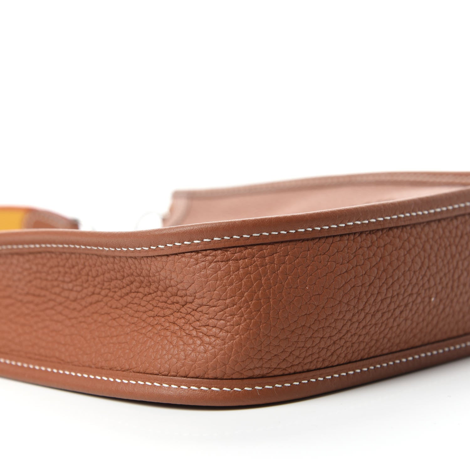 Hermes Taurillon Clemence Amazone Evelyne TPM Gold Jaune Ambre Brique 6 of 10