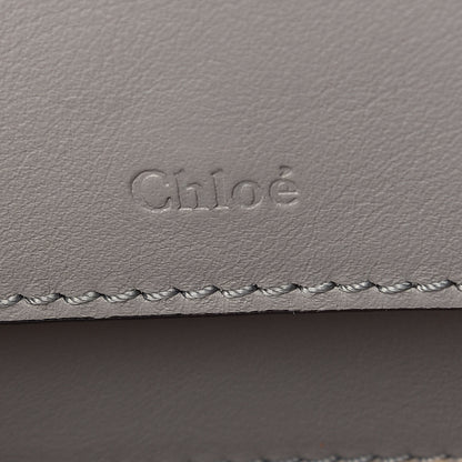Chloe Calfskin Crocodile Embossed Mini C Vanity Bag Stormy Grey 6 of 9