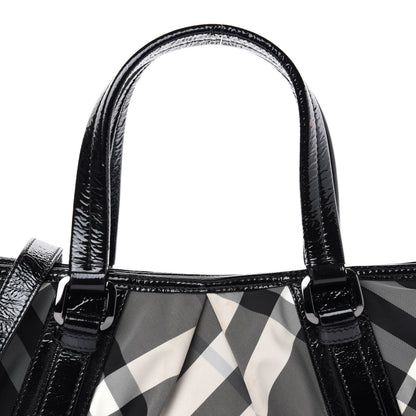 Burberry Nylon Beat Check Shoulder Bag Black 11 of 11