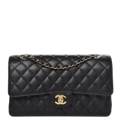 Chanel Caviar Quilted Medium Double Flap Black 1 of 8