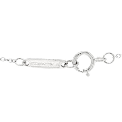 Tiffany 18K White Gold Diamond Small T Smile Pendant Necklace 4 of 5