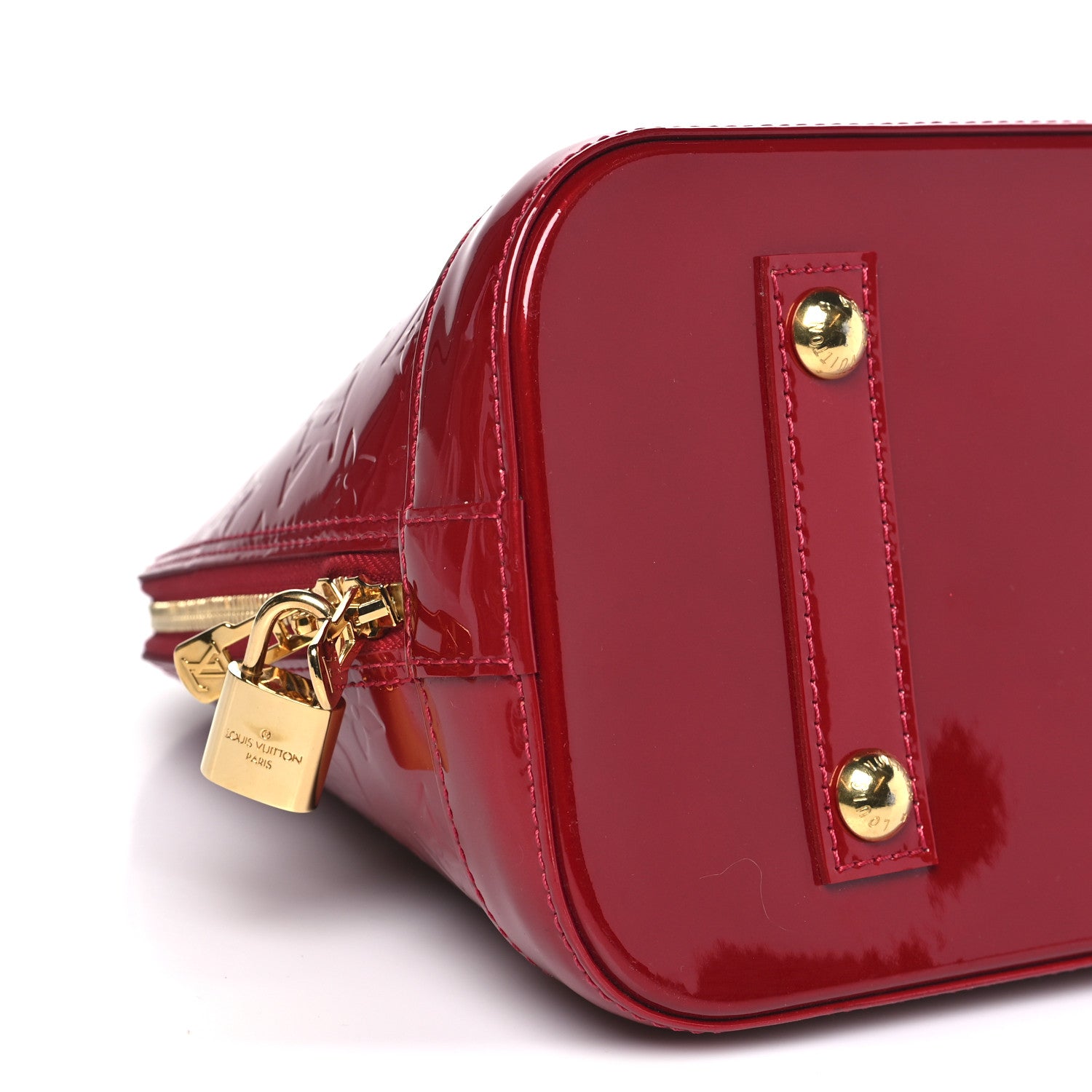 Louis Vuitton Vernis Alma PM Pomme D'Amour 8 of 9