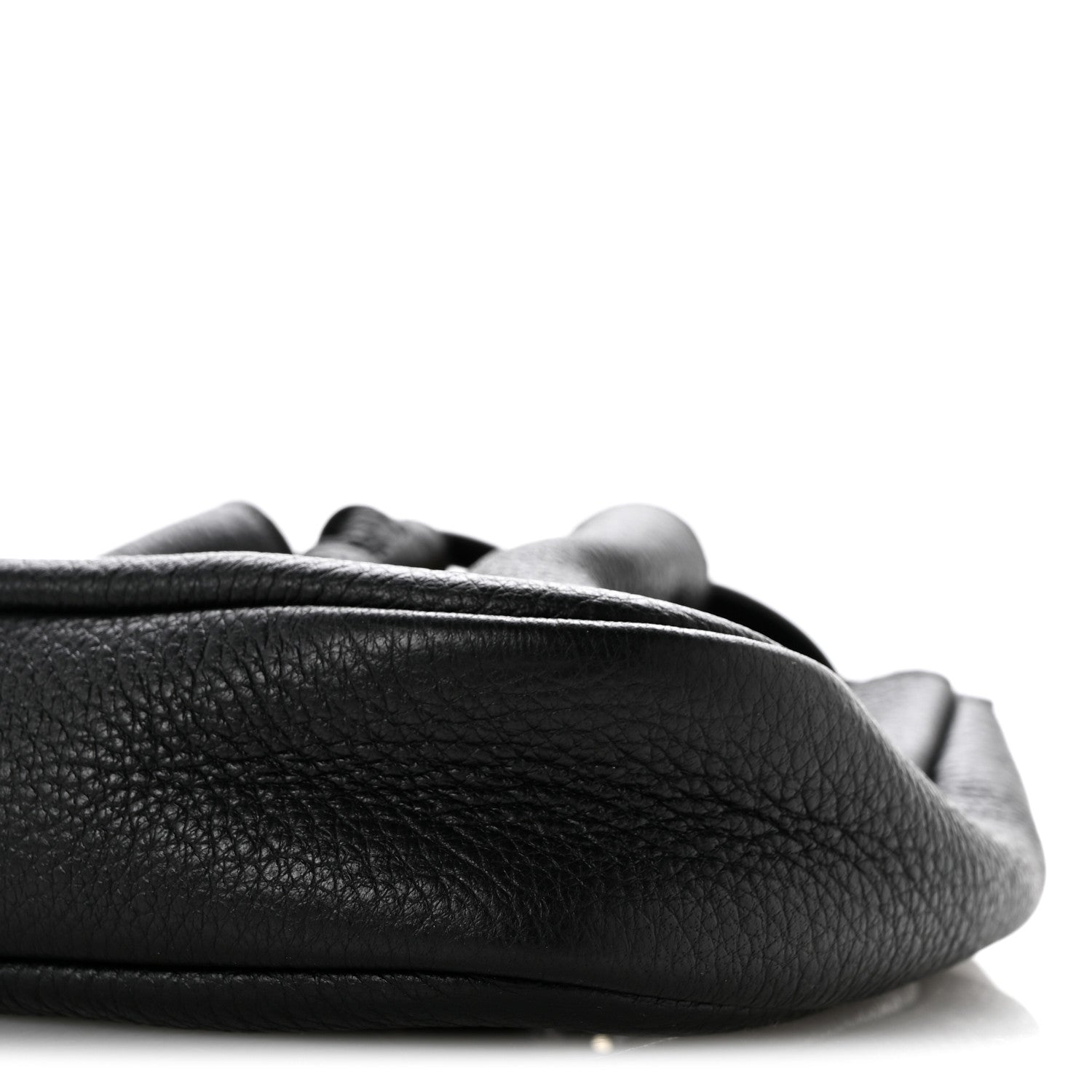 Saint Laurent Grained Calfskin Paris VII Mini Flat Hobo Black Black 10 of 12