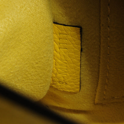 Celine Drummed Leather Nano Luggage Citron 8 of 10