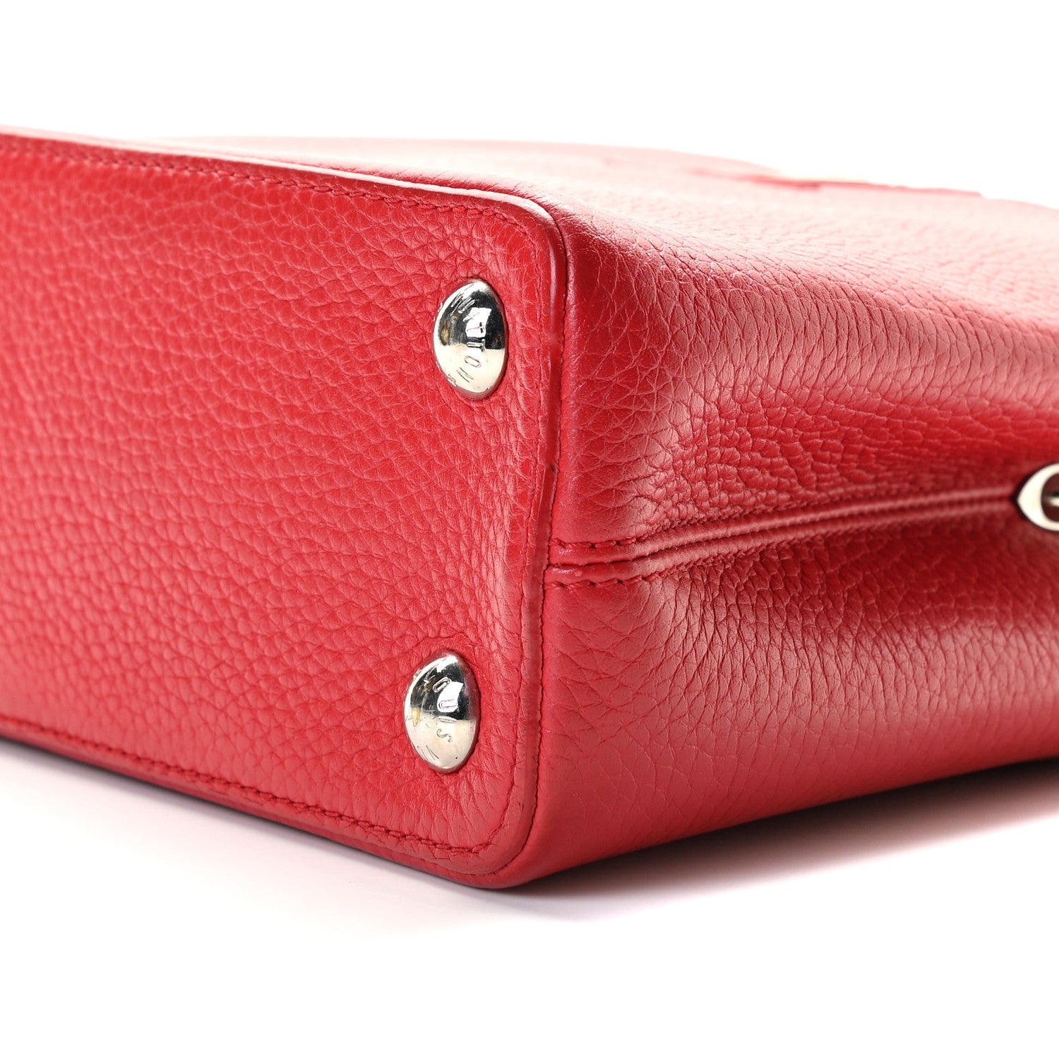 Louis Vuitton Taurillon Capucines BB Rubis 5 of 8