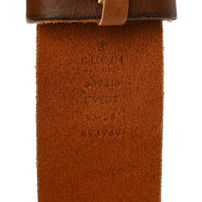 Gucci Faded Calfskin Double G 40mm Belt 95 38 Cuir 3 of 5