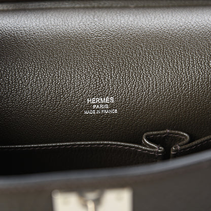 Hermes Taurillon Clemence Jypsiere 28 Vert de Gris 5 of 9