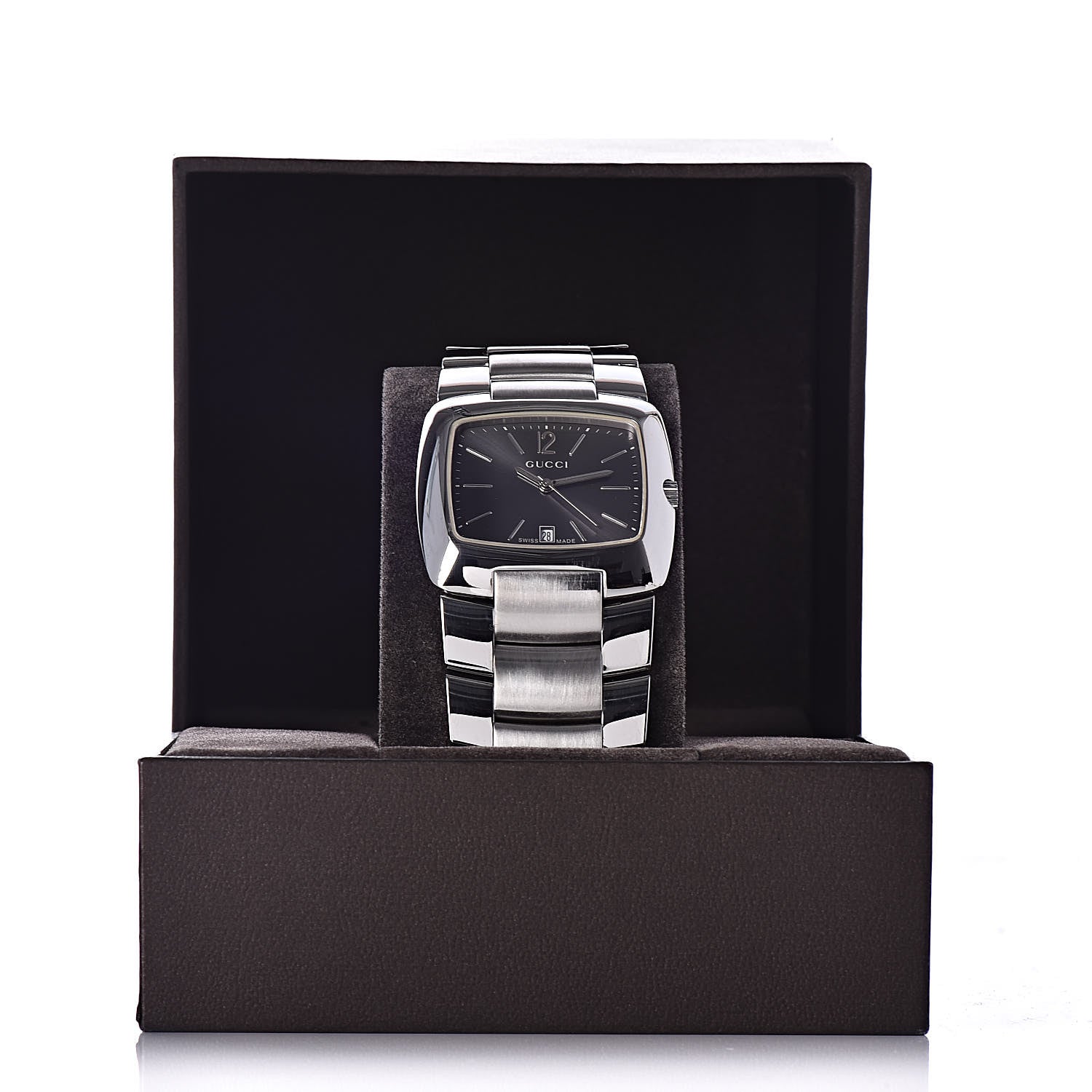 Gucci Stainless Steel 34mm 8500M Quartz Watch Grey 7 of 7