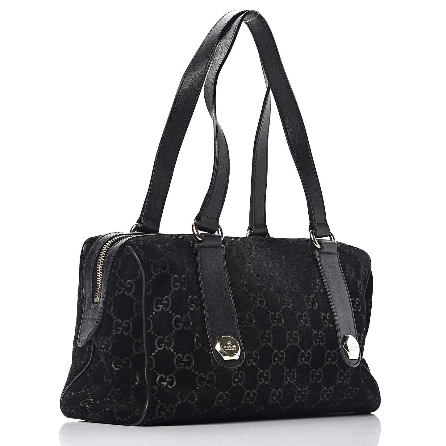 Guccissima Suede Charmy Boston Black
