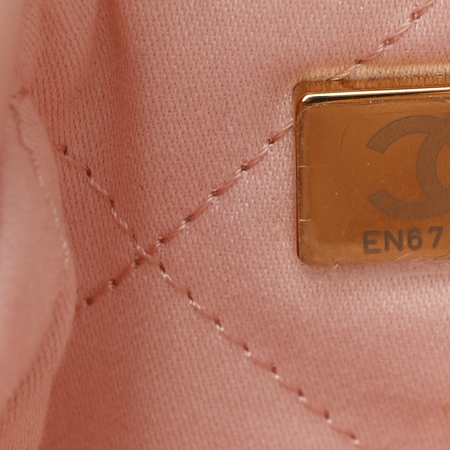 Chanel Shiny Calfskin Quilted Mini Chanel 22 Light Pink 7 of 10