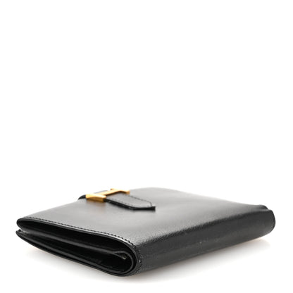 Hermes Evergrain Bearn Compact Wallet Black 4 of 12