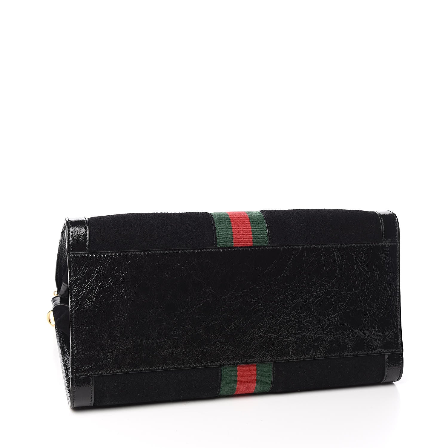 Gucci Suede Patent GG Web Medium Ophidia Tote Bag Black 4 of 10