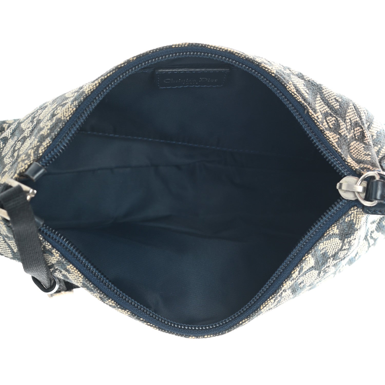 Christian Dior Monogram Shoulder Bag Pochette Blue 4 of 10