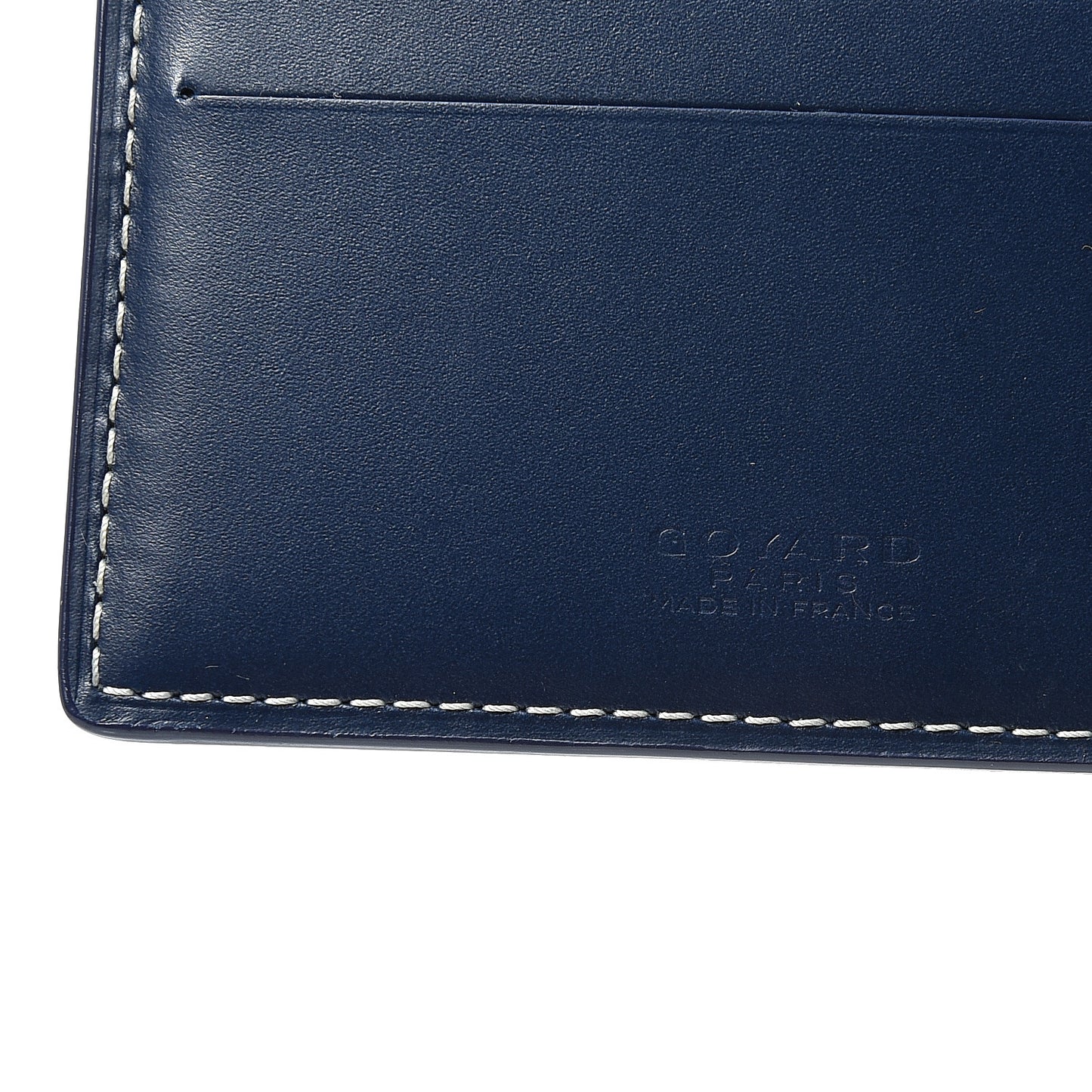 Goyardine Bi-Fold Victoire PM Wallet Navy