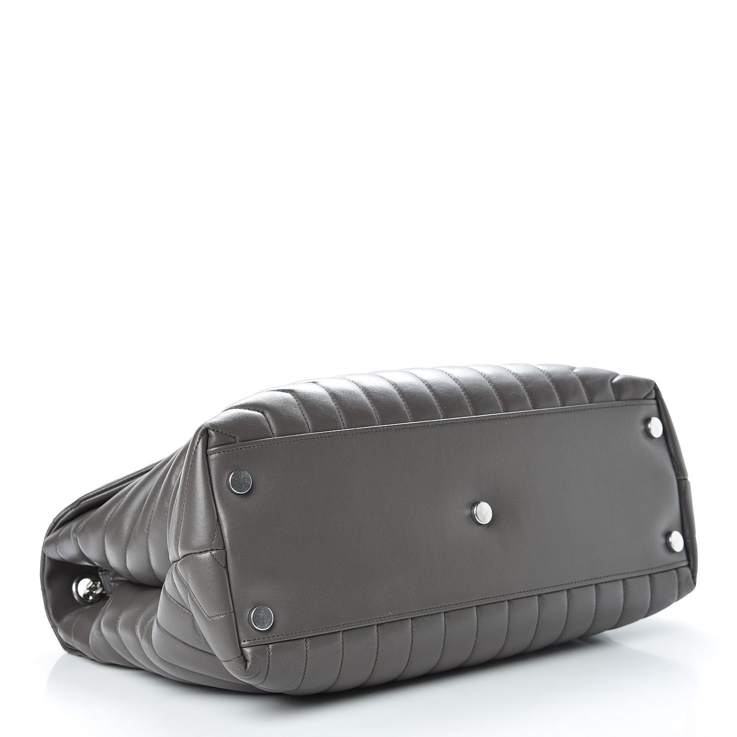 Calfskin Y Quilted Monogram Large Loulou Chain Satchel Earth