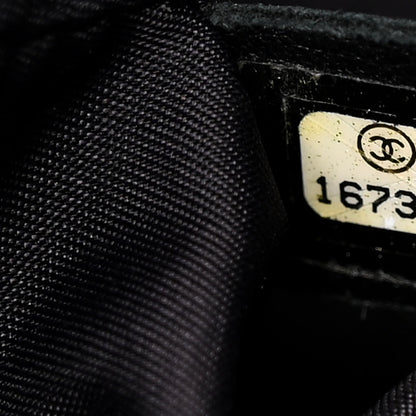 Chanel Coated Canvas Quilted Large Paris Biarritz Tote Black 8 of 16