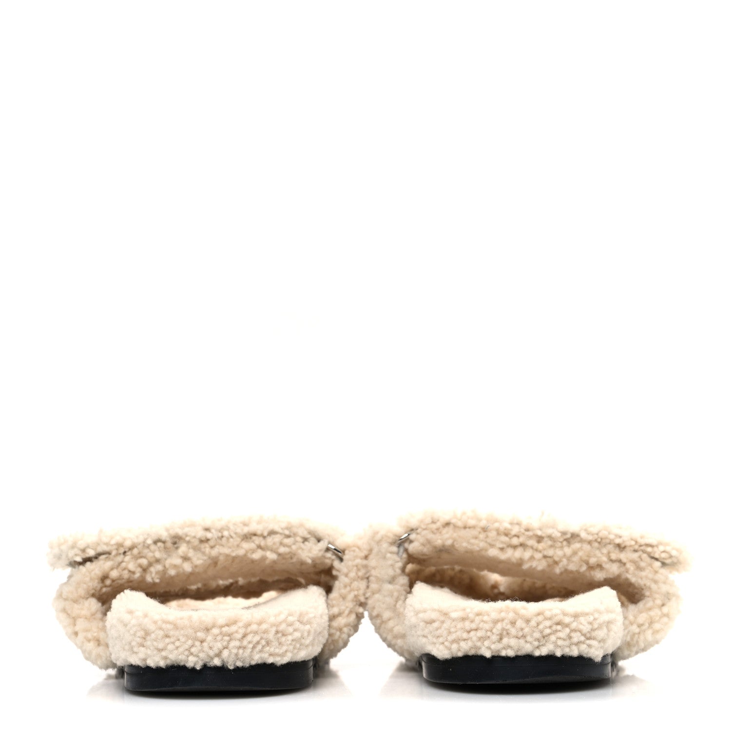 Hermes Woolskin Womens Chypre Sandals 40 Ecru 6 of 9