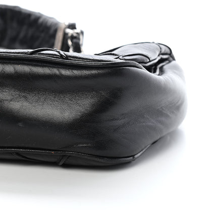 Chanel Lambskin Diamond Stitched CC Flap Shoulder Bag Black 22 of 26