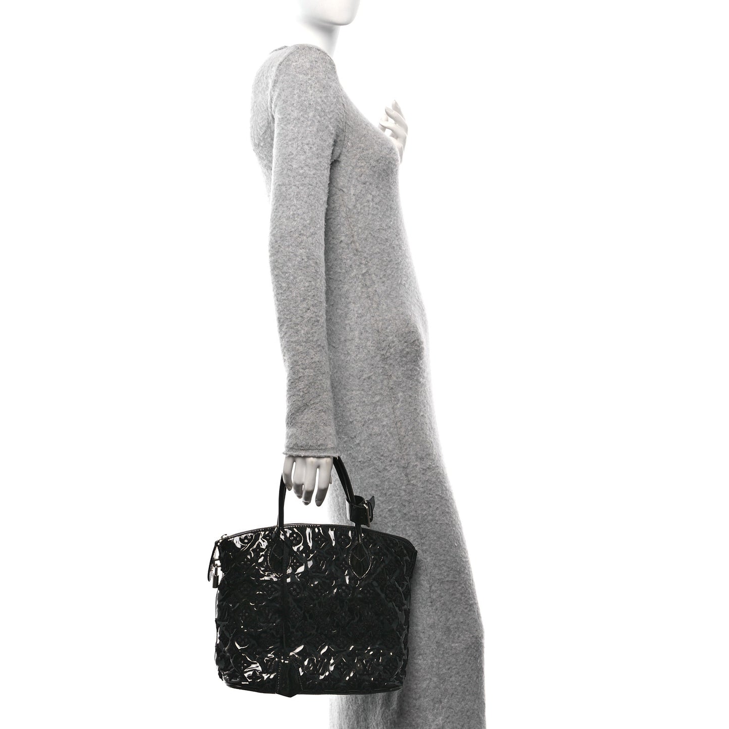 Patent Lambskin Fascination Lockit Black