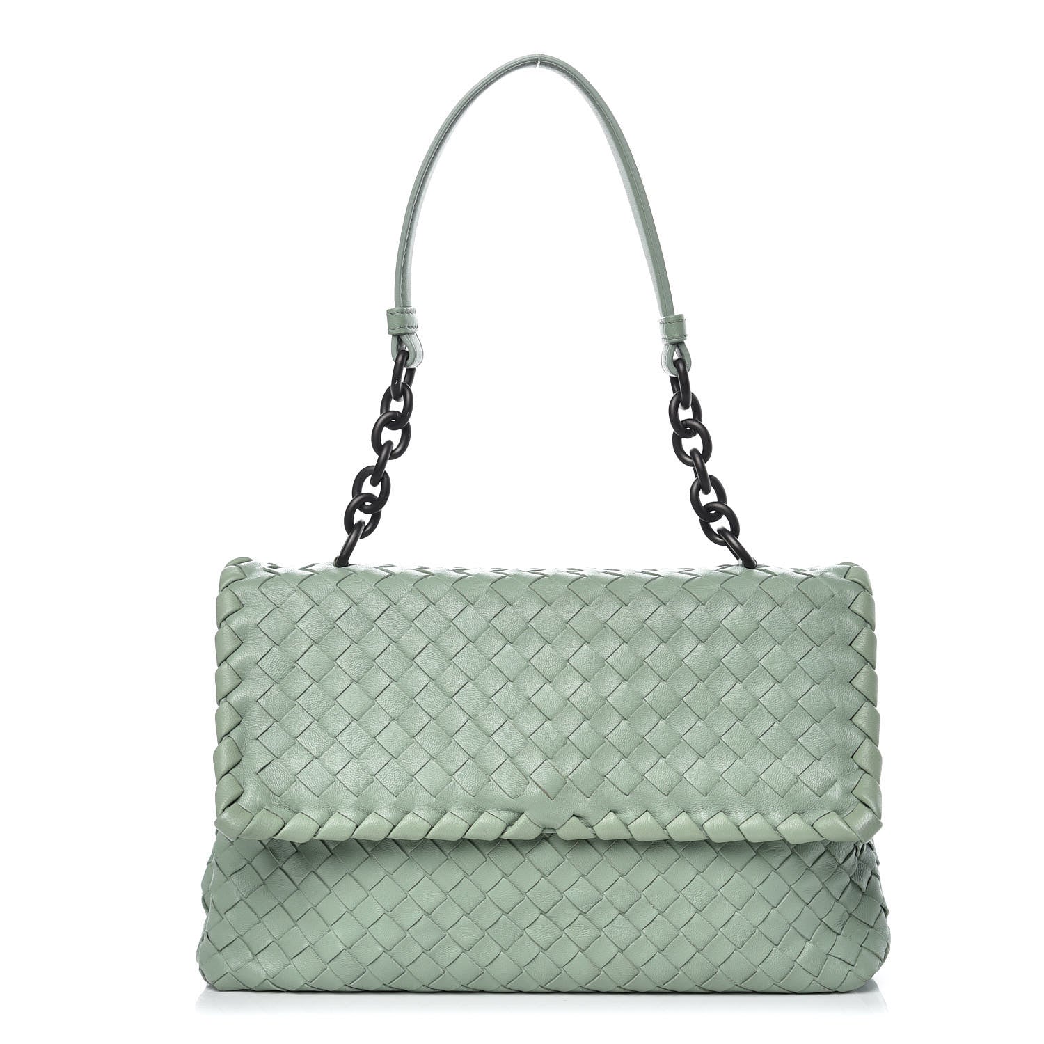 Bottega Veneta Nappa Intrecciato Small Olimpia Bag New Sage 1 of 13
