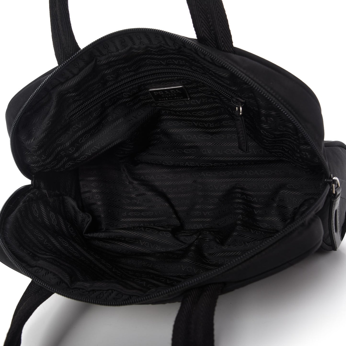 Tessuto Nylon Sport Semitracolla Shoulder Bag Black