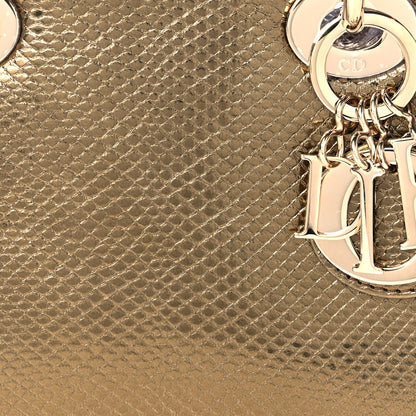 Christian Dior Metallic Lizard Mini Lady Dior Gold Silver 9 of 9