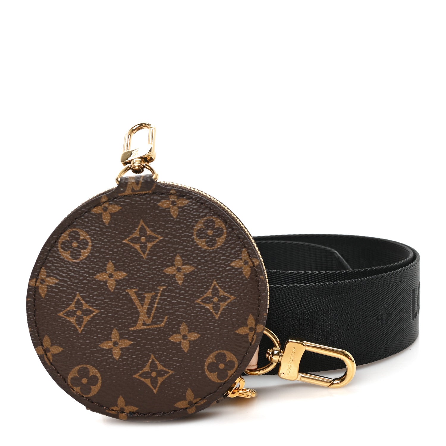 Louis Vuitton Monogram Multi Pochette Accessories Bandouliere Shoulder Strap Black 2 of 7