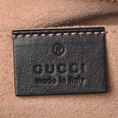 Gucci Calfskin Matelasse Small GG Marmont Chain Shoulder Bag Black 6 of 7