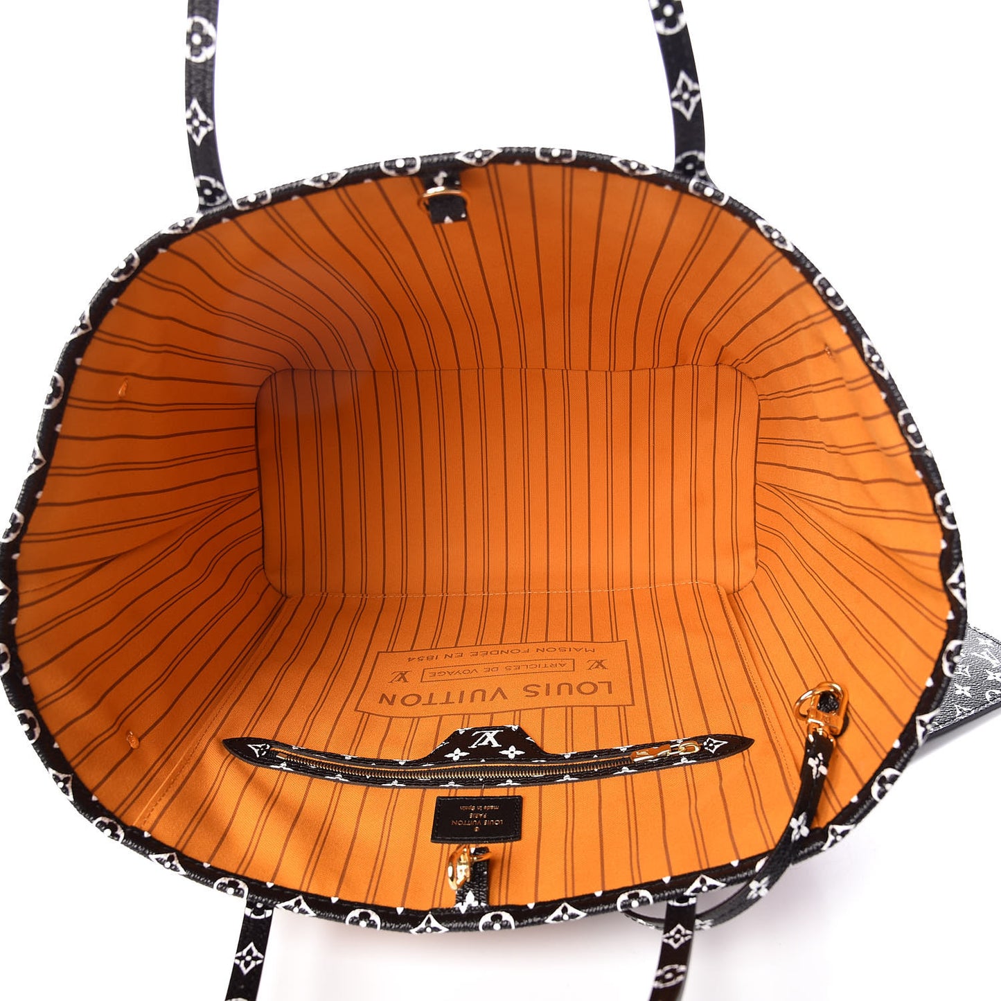 Monogram Giant Jungle Neverfull MM Black