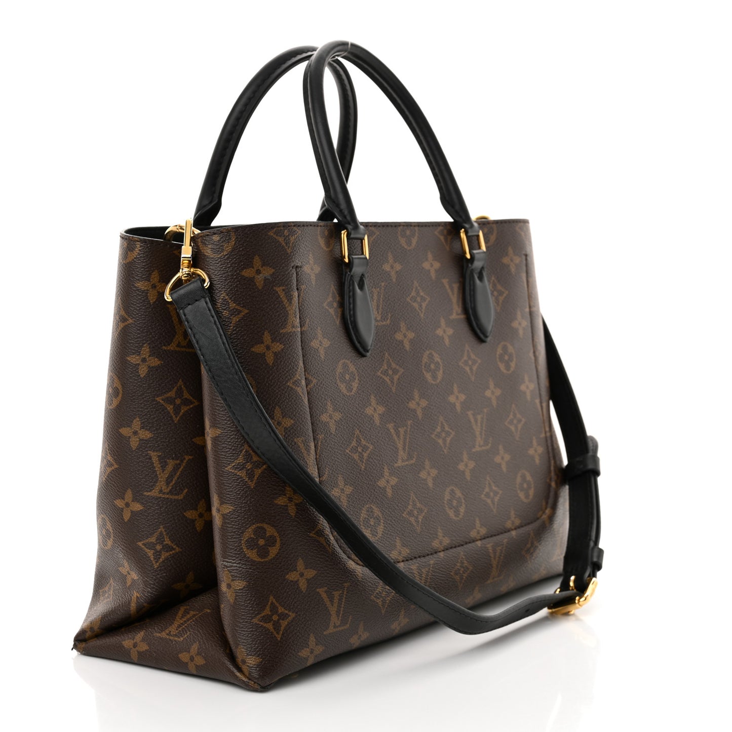 Monogram Flower Tote Black