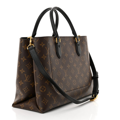 Louis Vuitton Monogram Flower Tote Black 3 of 14