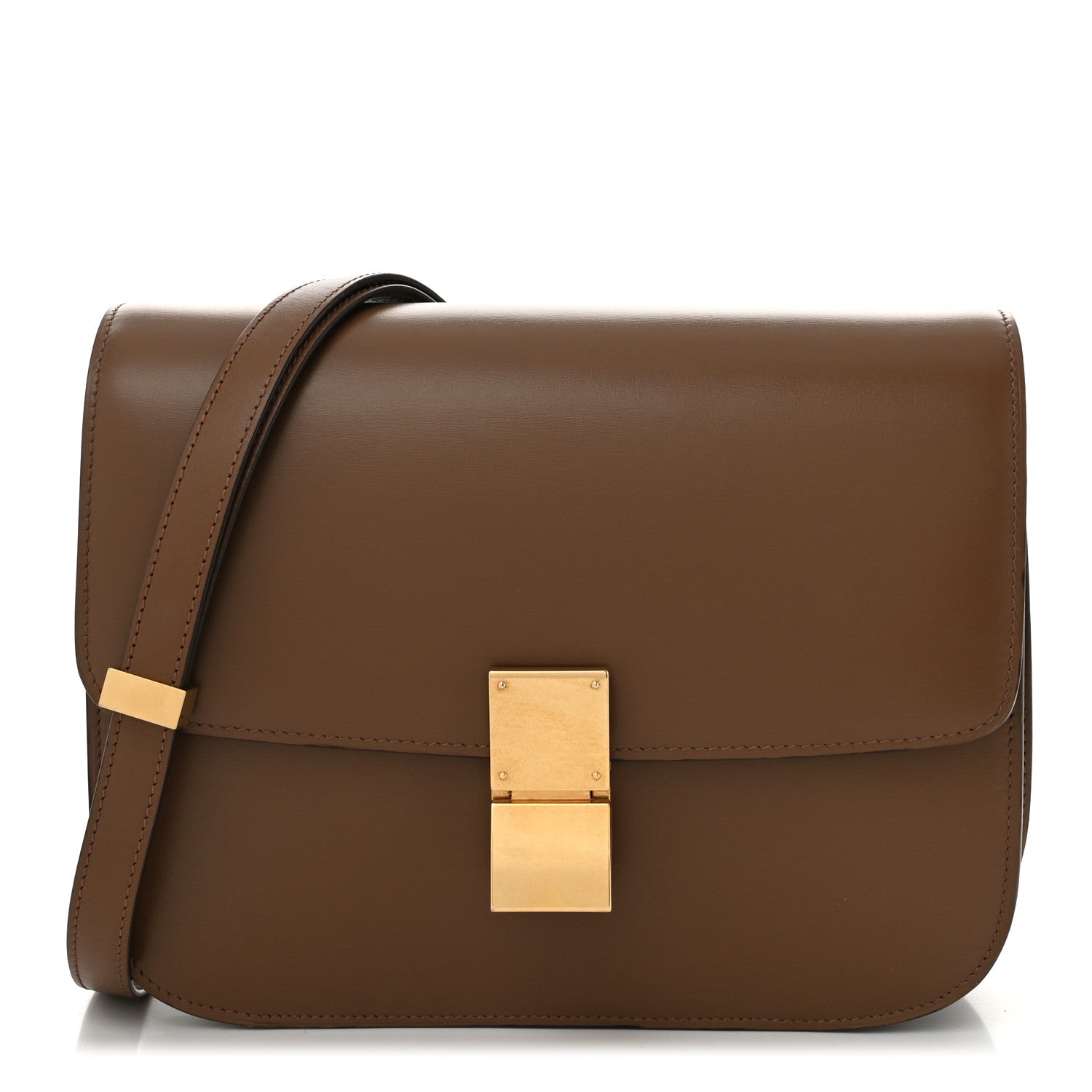 Celine Box Calfskin Medium Classic Box Flap Bag Camel 1 of 10