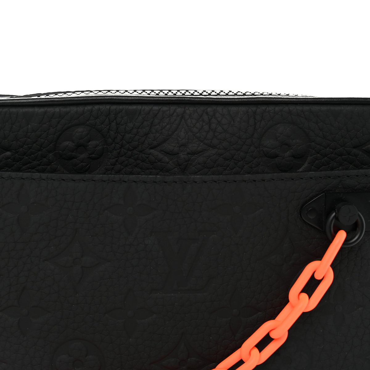 Louis Vuitton Taurillon Monogram Uniformes Solar Ray Soft Pochette Volga Belt Bag Black 6 of 8