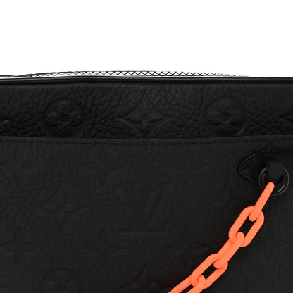 Louis Vuitton Taurillon Monogram Uniformes Solar Ray Soft Pochette Volga Belt Bag Black 6 of 8