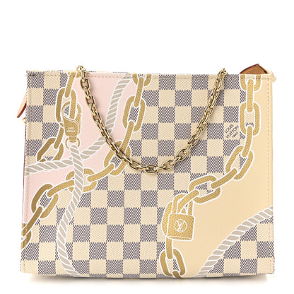 Louis Vuitton Damier Azur Nautical Toiletry Pouch On Chain 1 of 9